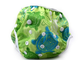 Baby Swim Diapers Turtle in Diapers