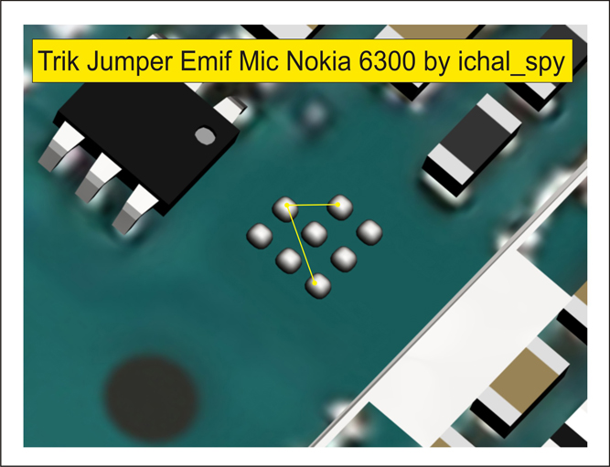 Jalur Microphone Nokia 6300 Repair Phone