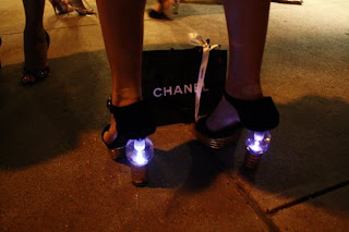 Chanel lightbulb heels