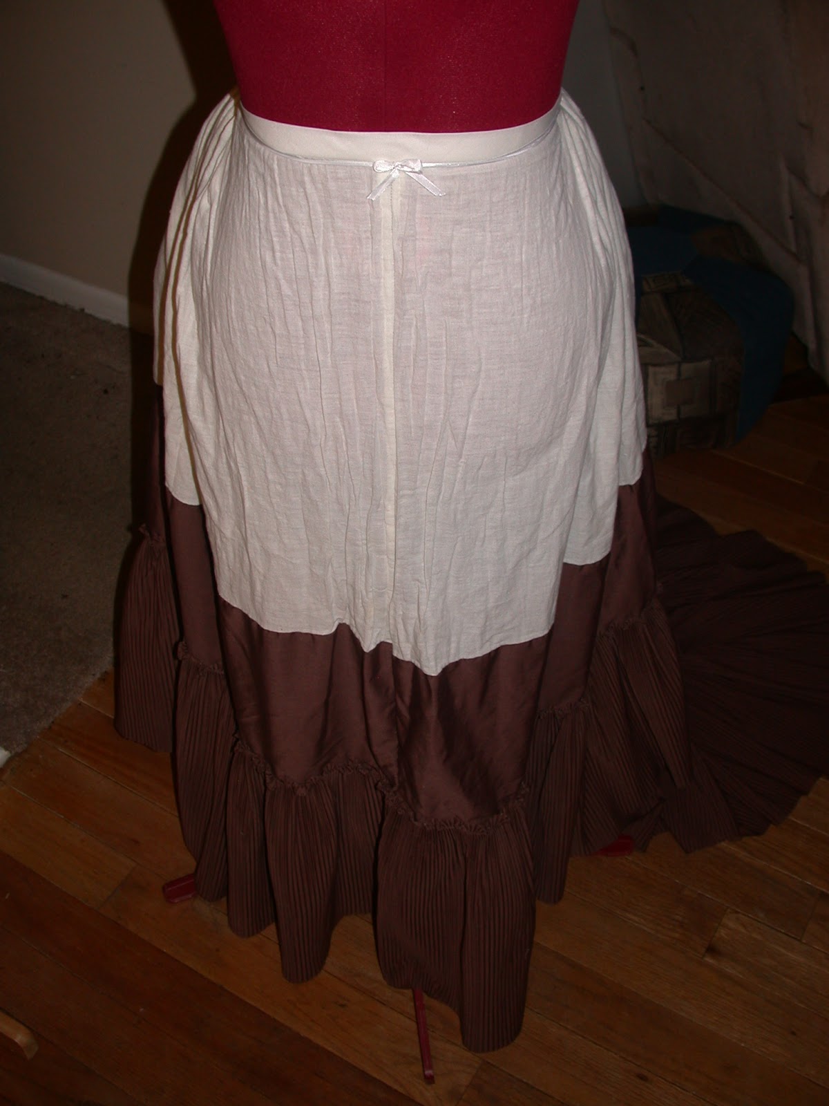 A Sartorial Statement Victorian Dust Ruffle Bustle Skirt