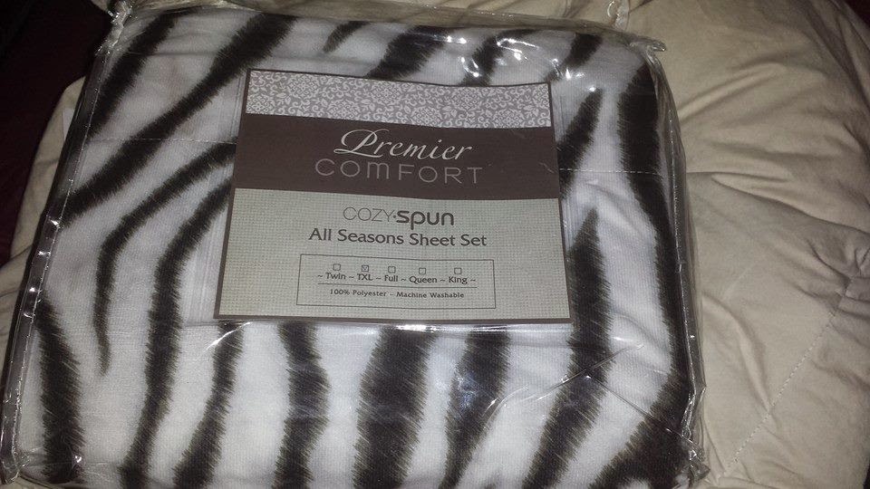 Twin XL Zebra Sheets ChitChatMom