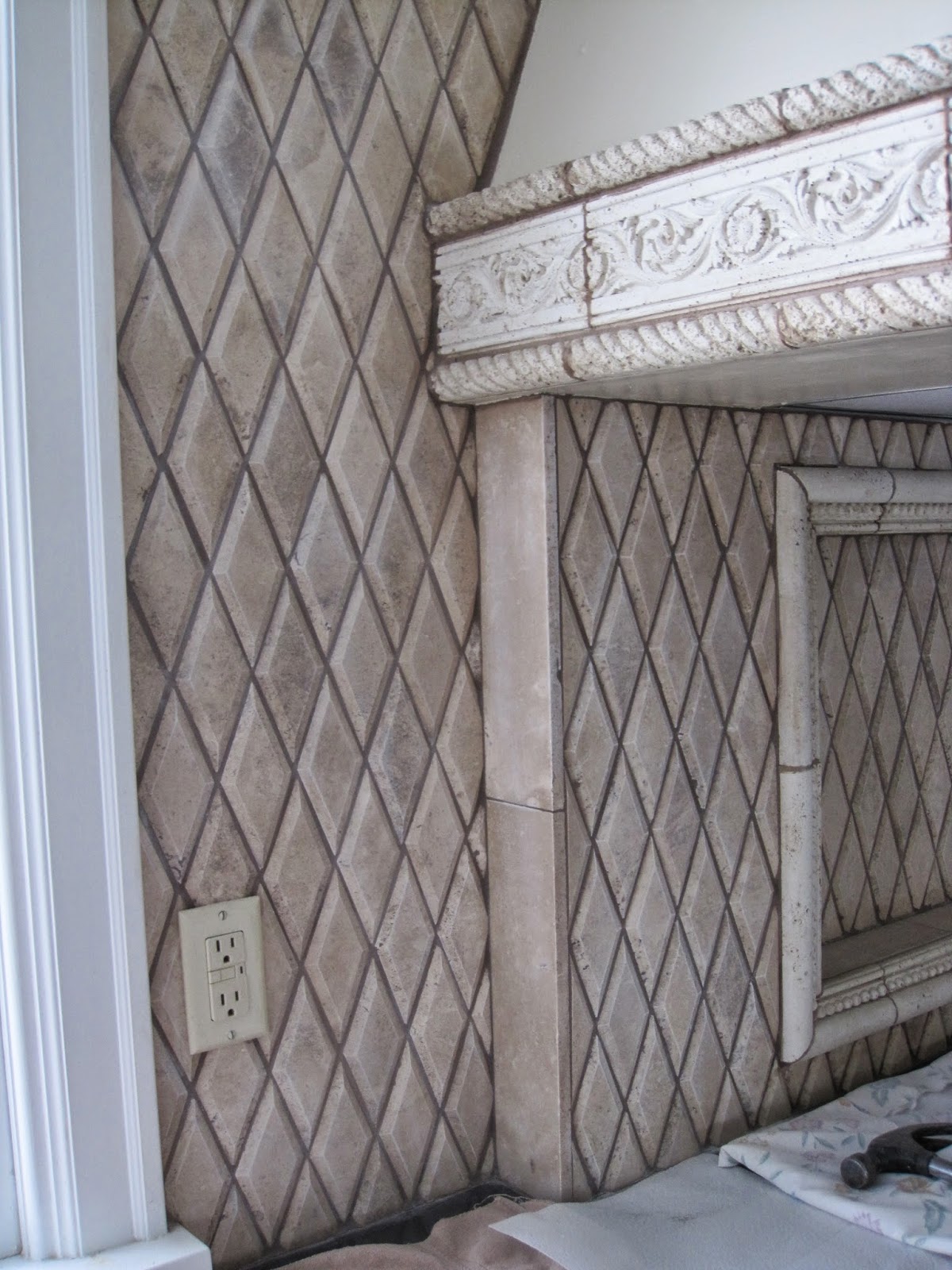 Simple Details how to paint stone tile...