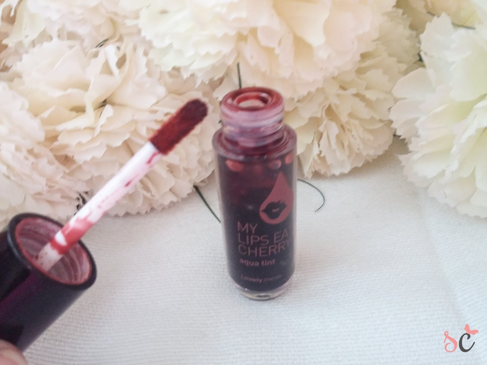 The Face Shop My Lips Eat Cherry Aqua Tint in Bloody Red REVIEW