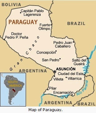 Map of Paraguay