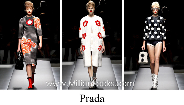 floral prints φορέματα,Prada