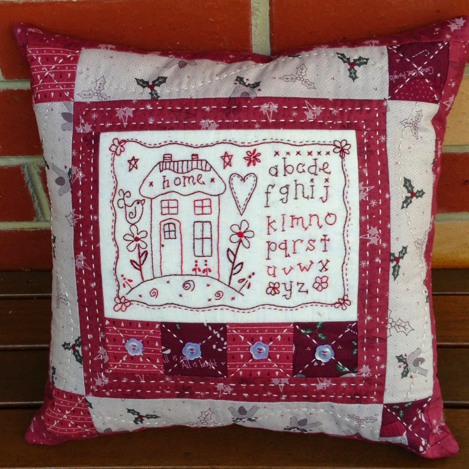 SEW MUCH TO QUILT PATCHWORK LOVES EMBROIDERY S.A.L. Project 1 Home