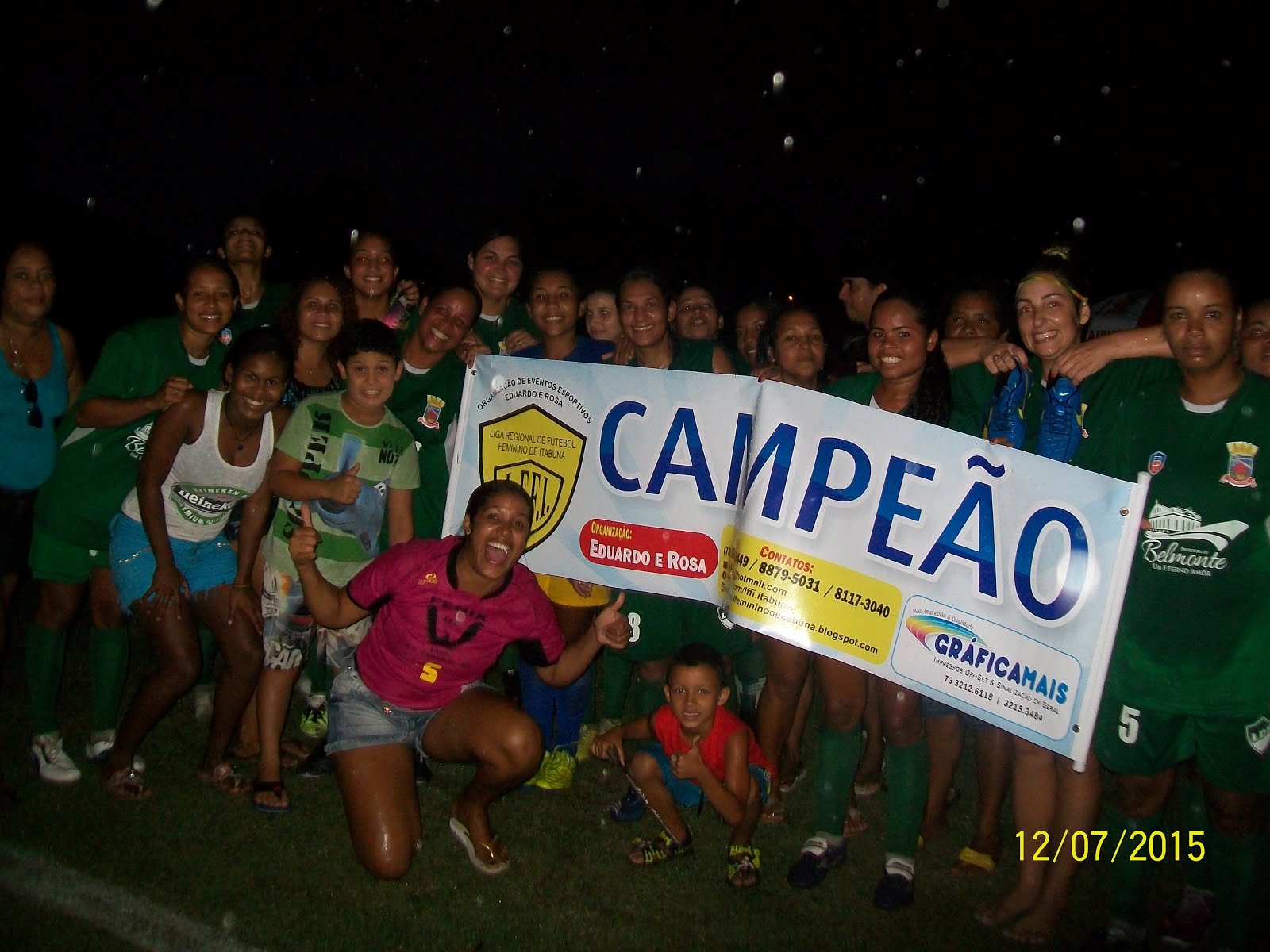 Seleção Feminina de Belmonte campeão na edição 2015.