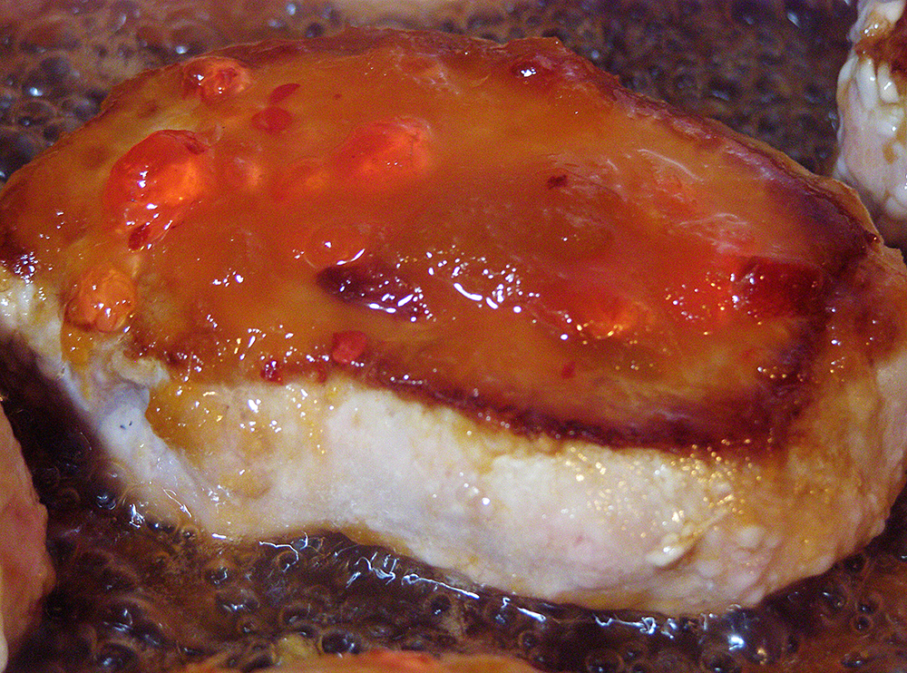 Seasonal Eating SpicySweet Glazed Pork Chops