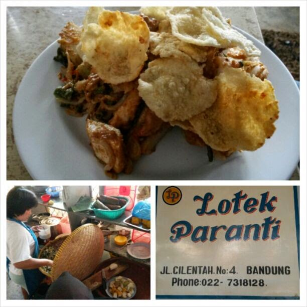Menikmati Lotek Dan Rujak Paranti Di Jalan Cilentah Bandung