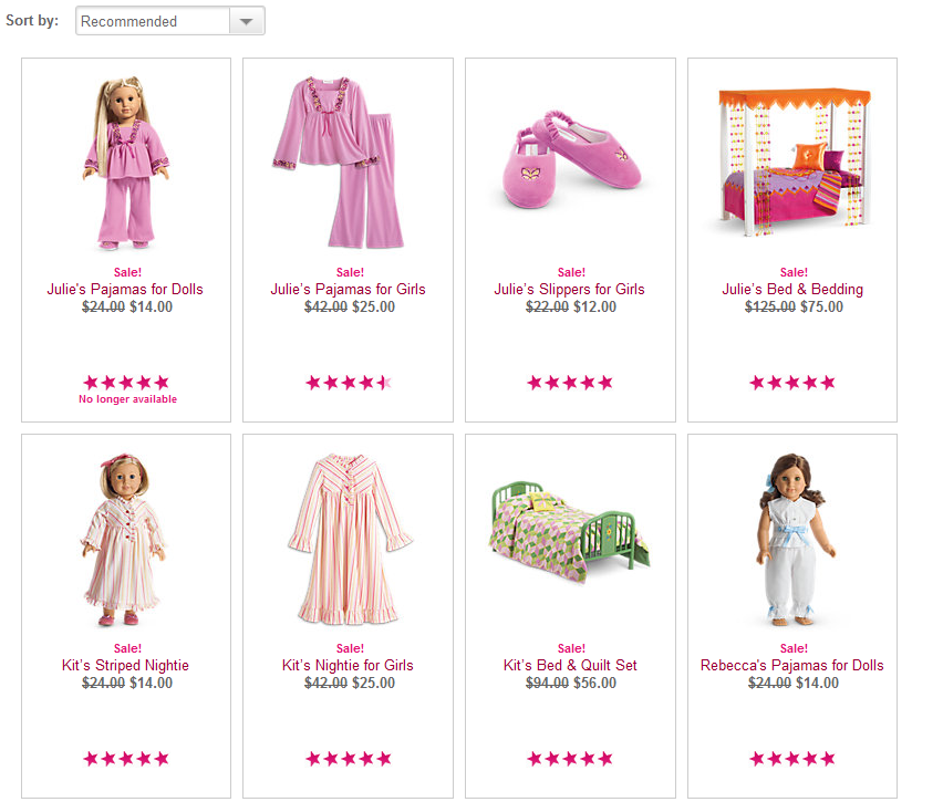 The American Girl Attic Girls Beforever Bedtime Sale