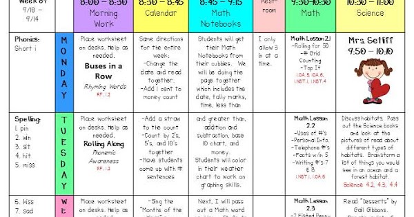 Lesson Plans - Fun in First Grade