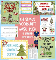 Christmas Vocabulary Mega pack clever Classroom PDF 
