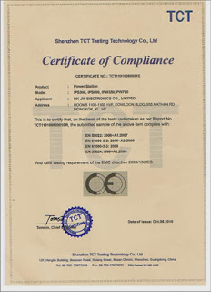 CE Certificate of Compliance