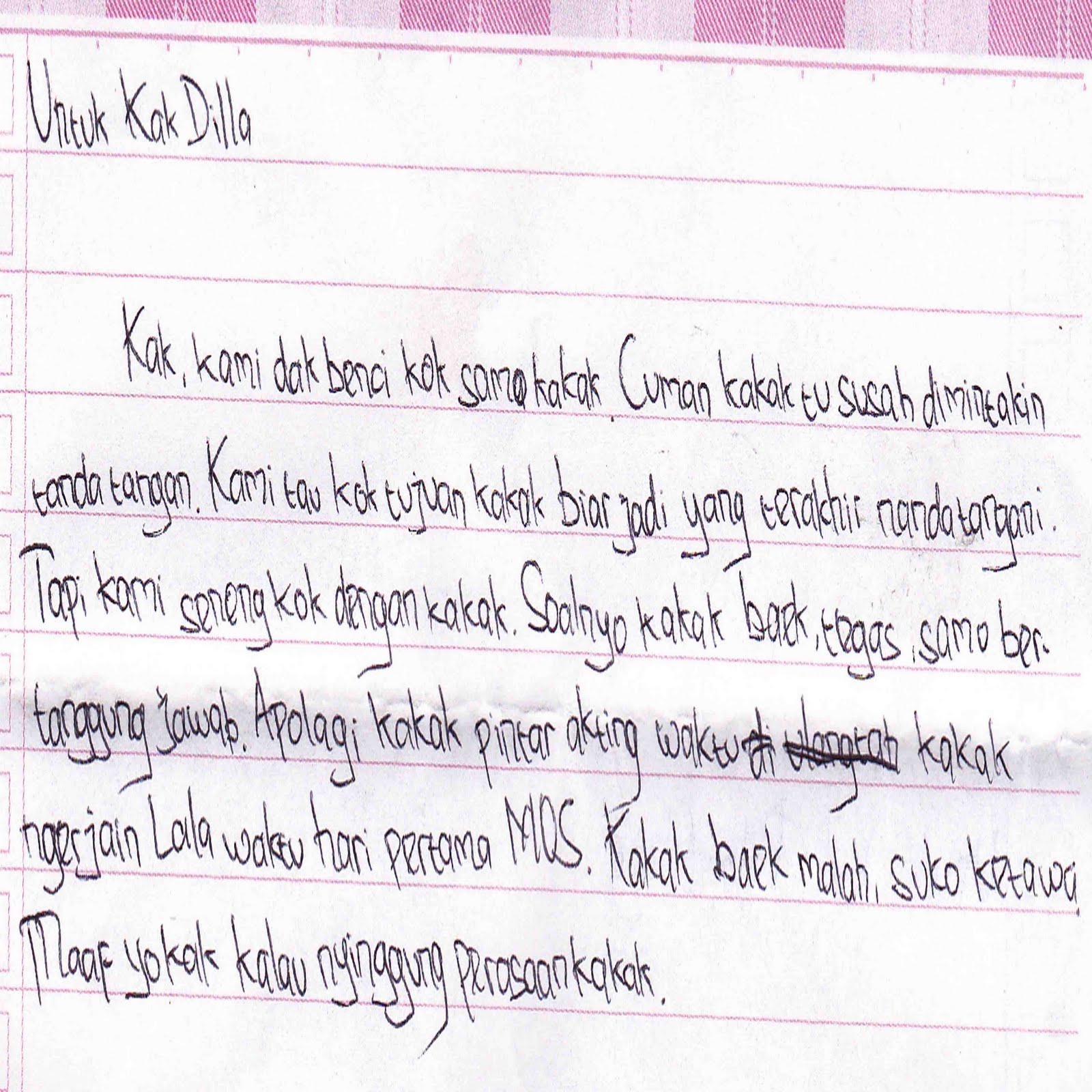 Surat Ucapan Terima Kasih Untuk Kakak Osis Singkat Kumpulan Surat Penting