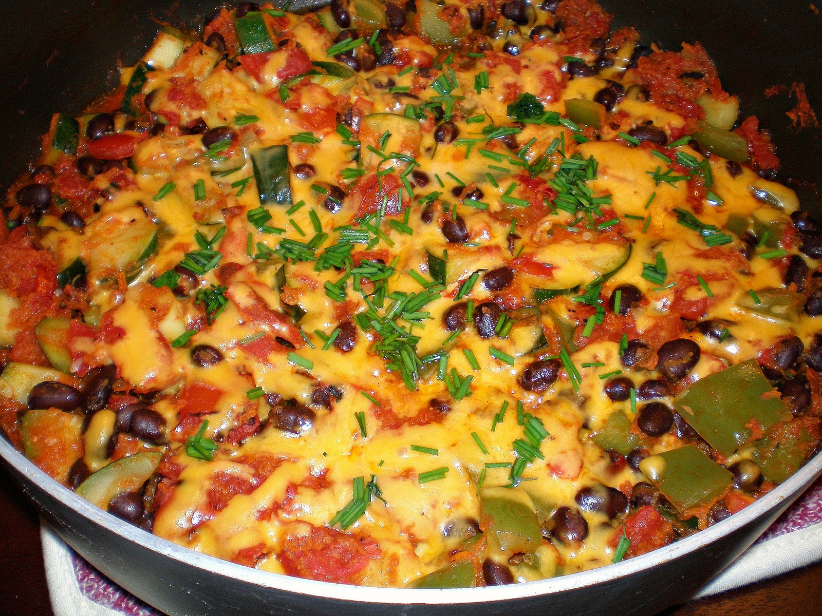 Basil Development Zucchini, Black Bean and Rice Skillet