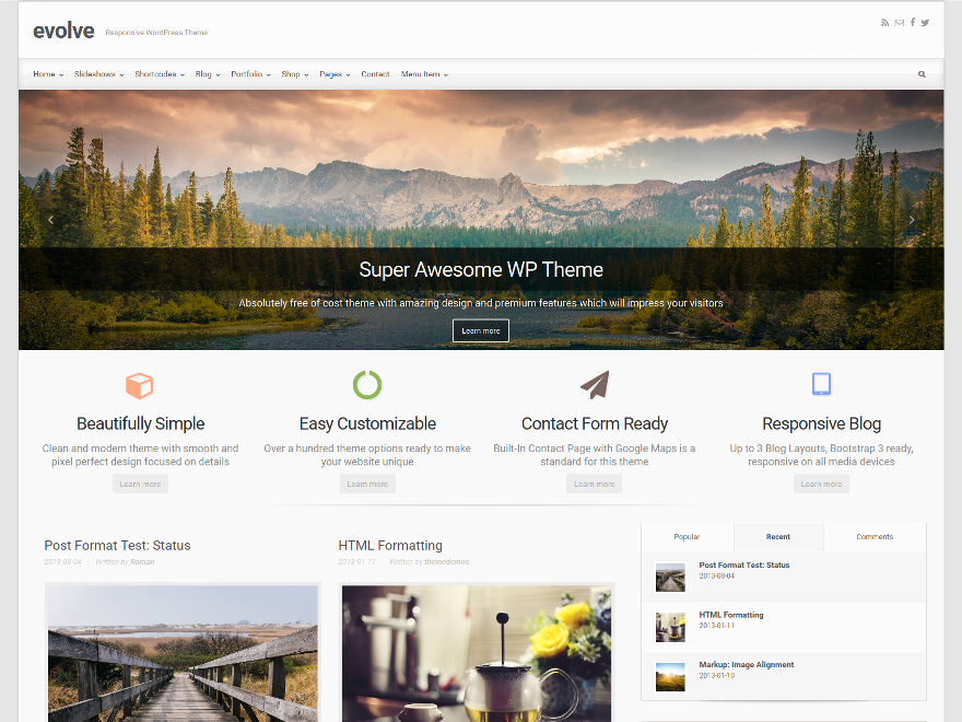 Slide One Wordpress Theme Download