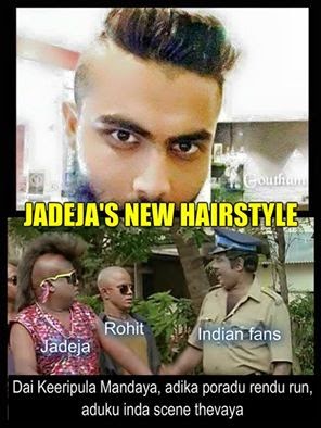 MY Reaction in Tamil: Jadeja new Hair style funny fb comment in Tamil