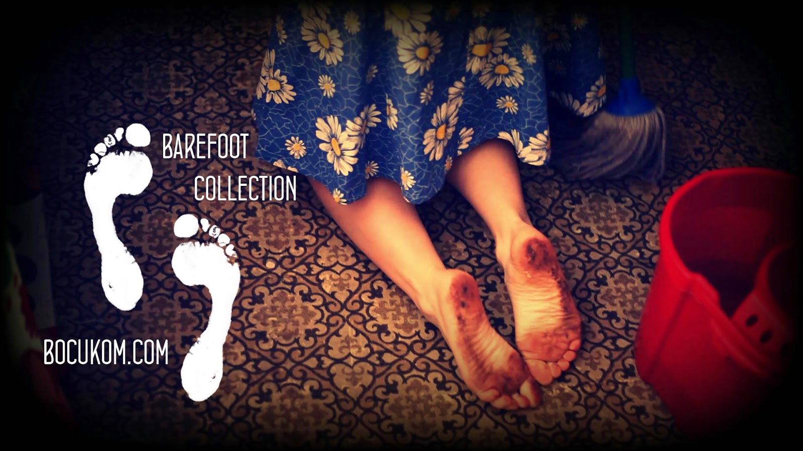 Helga Cleaning Barefoot 1 [dirty feet]