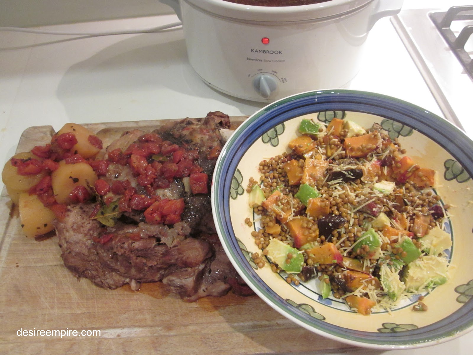 Slow Cooked Lamb Greek Style Desire Empire