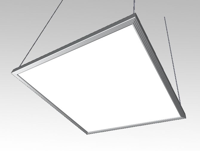 vanstandaard suspended LED panel luminaire