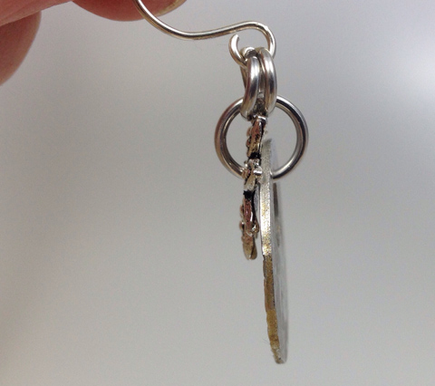 how to make easy stamped gilded earrings tutorial