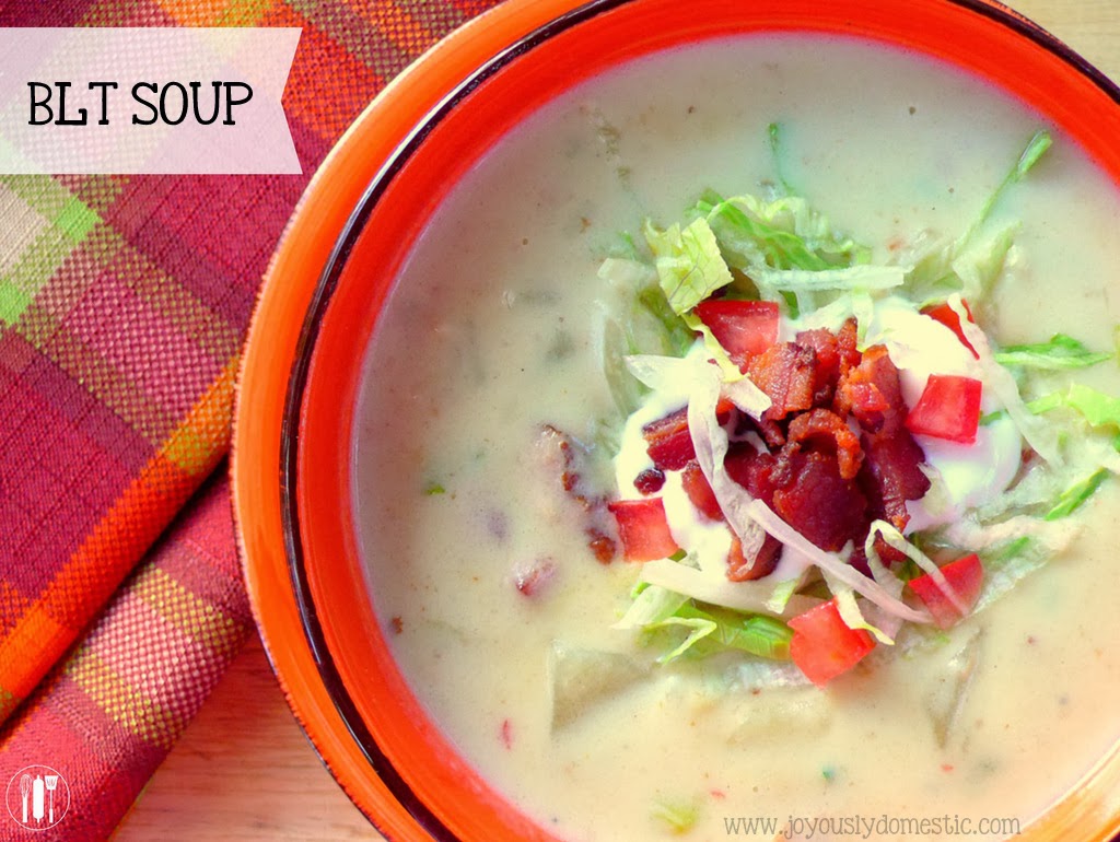 Joyously Domestic Creamy Blt Soup