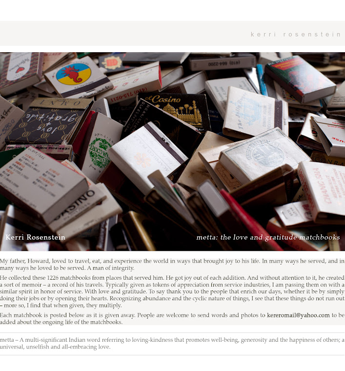 love and gratitude matchbooks