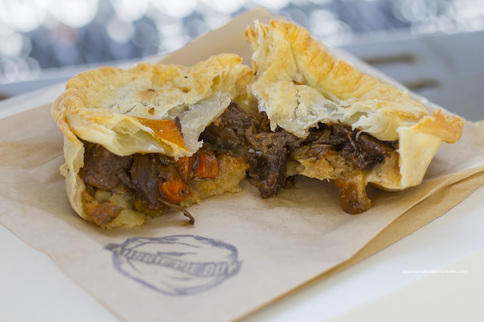 Sherman's Food Adventures Aussie Pie Guy