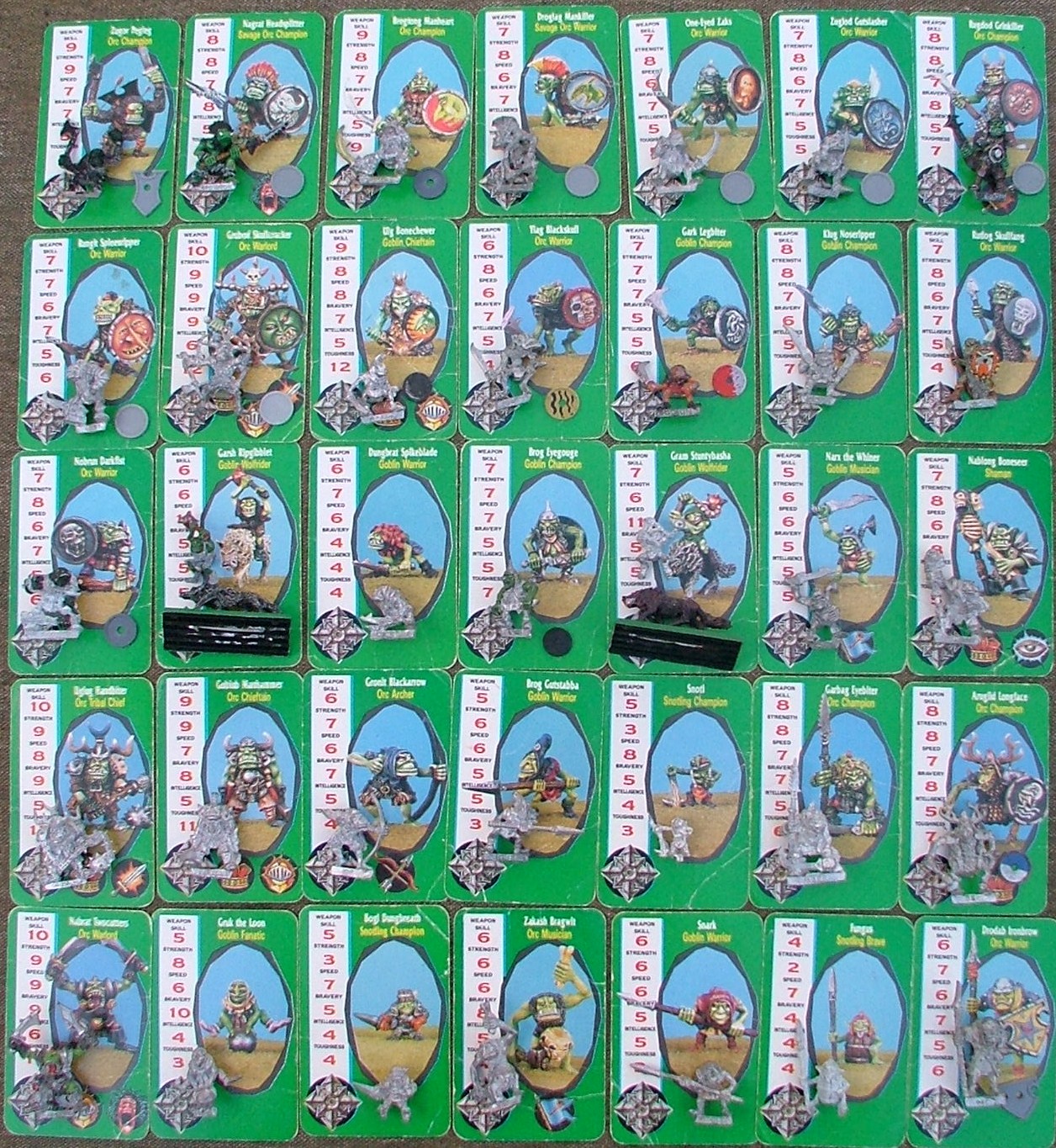 Fimm McCool's Complete deck of Combat Cards!