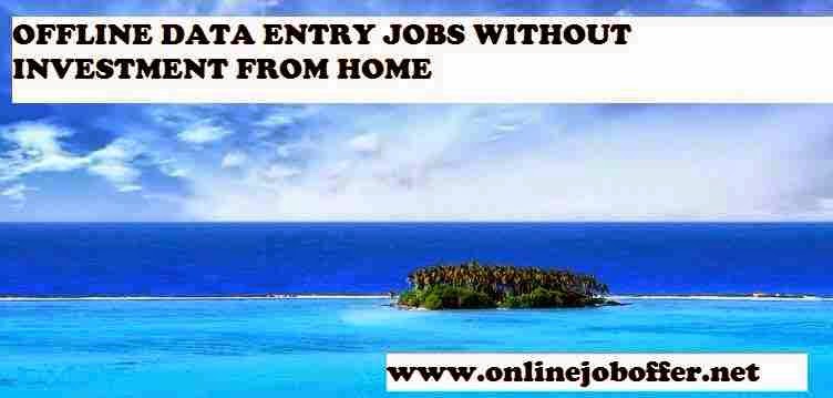 online data entry jobs from home without registration fees