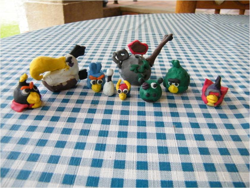 angry birds plastilina