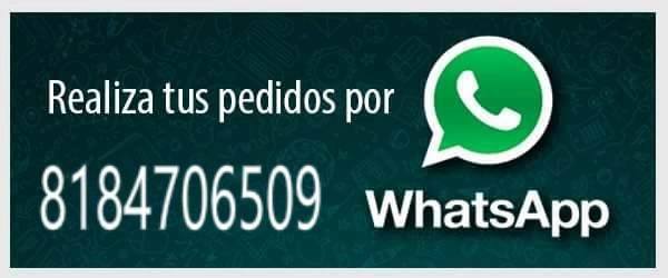 Realiza tu pedido por Whatsapp