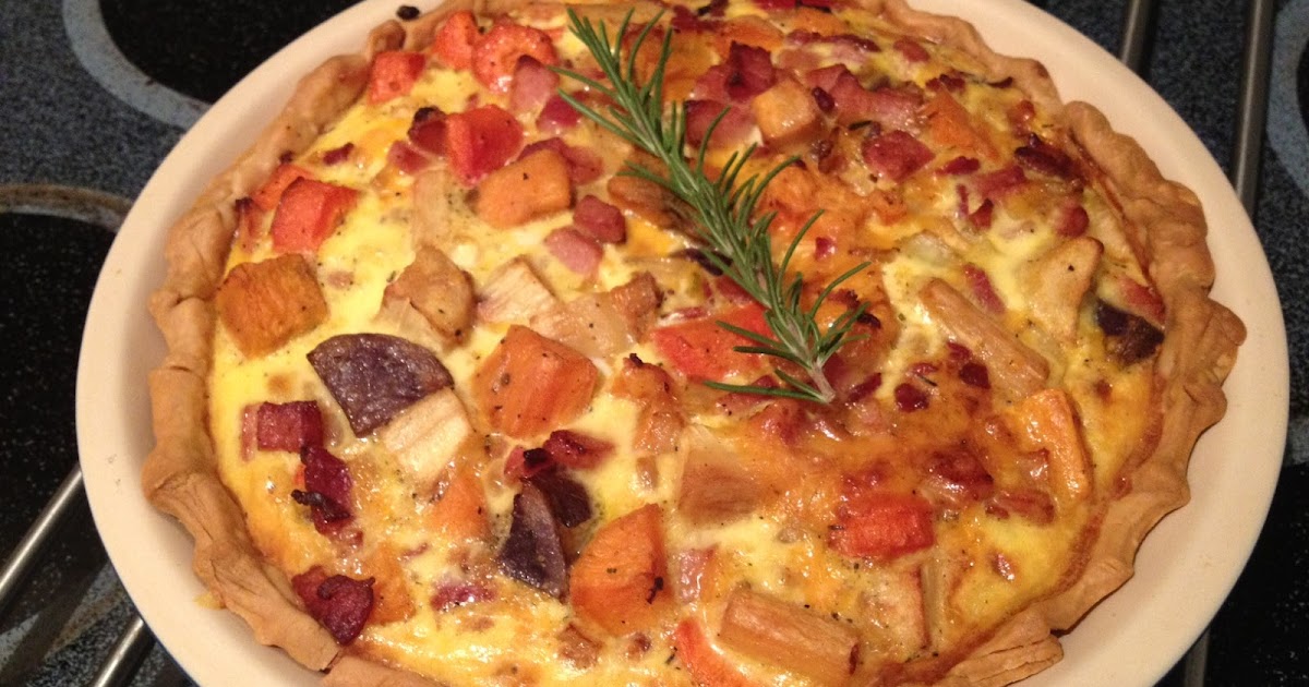 Pin & Cleaver Roasted Root Vegetable and Ham Quiche