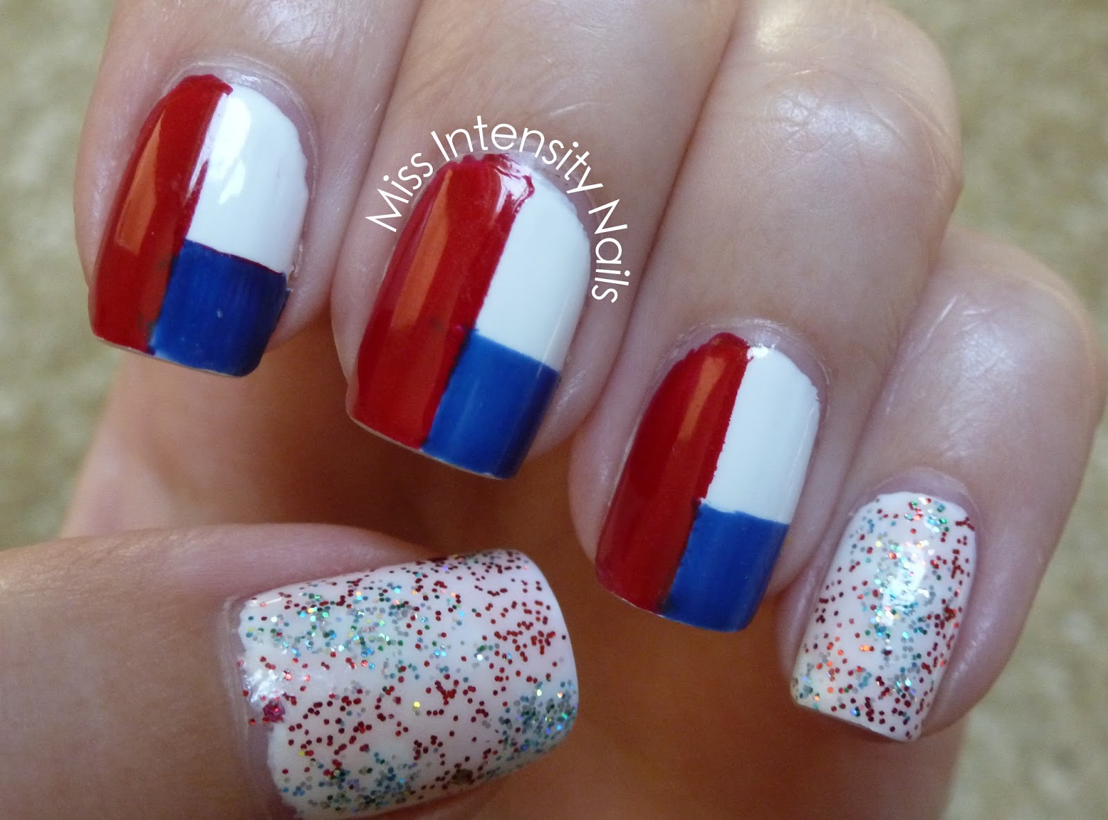 Miss Intensity Nails: NOTD - Fourth of July Nails