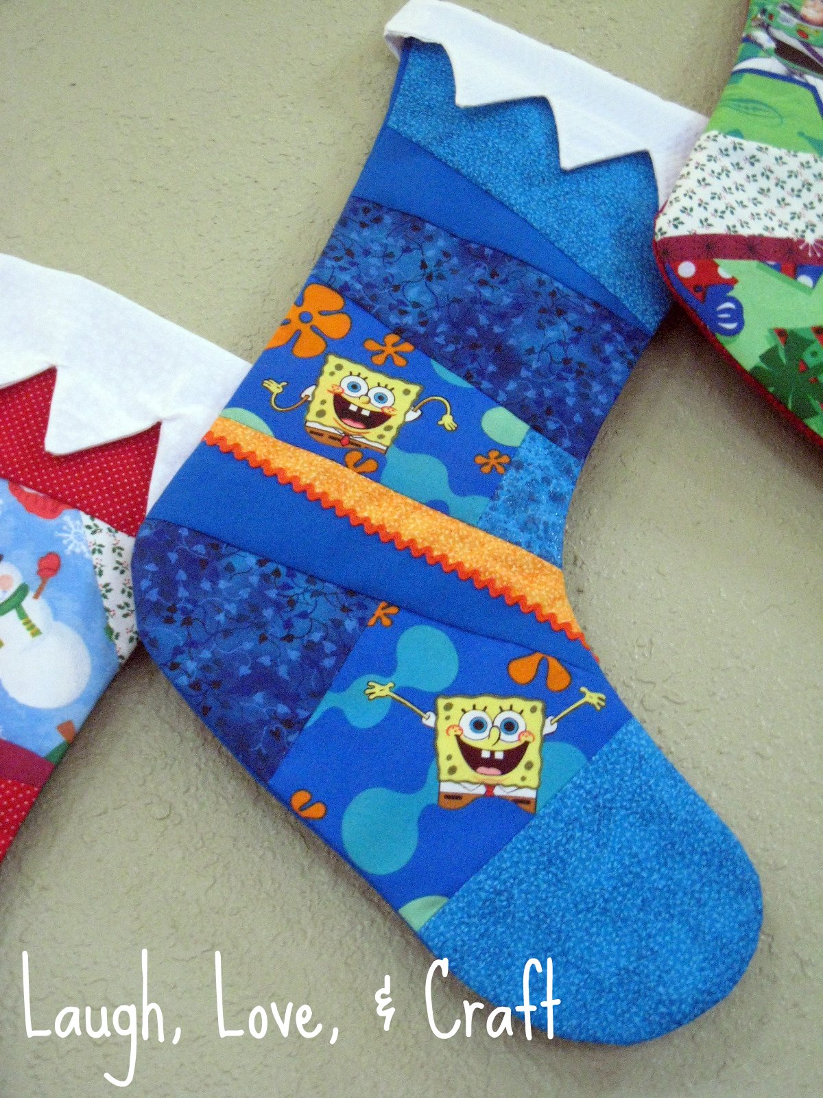 Laugh, Love, and Craft My First Christmas Stocking! Crazy Quilt Stocking
