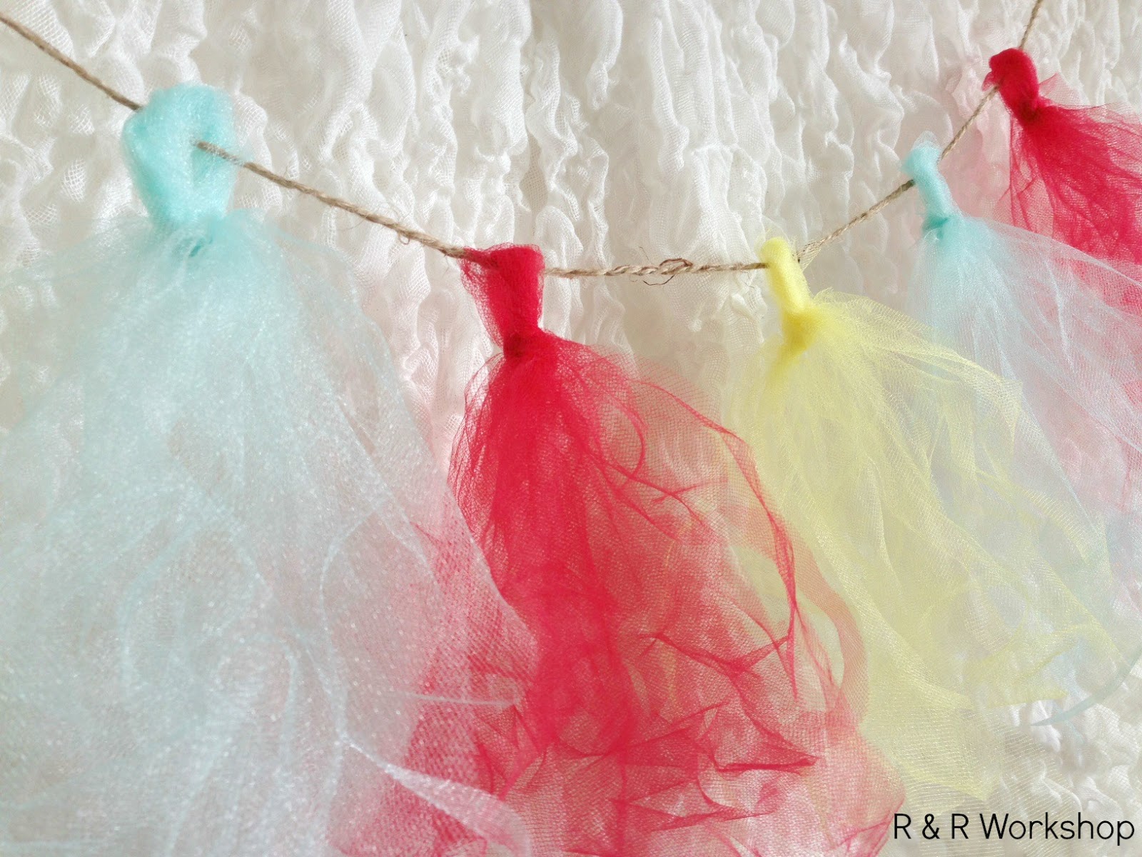 Guest Post Tulle Tassel Garland {R&R Averie Lane Guest