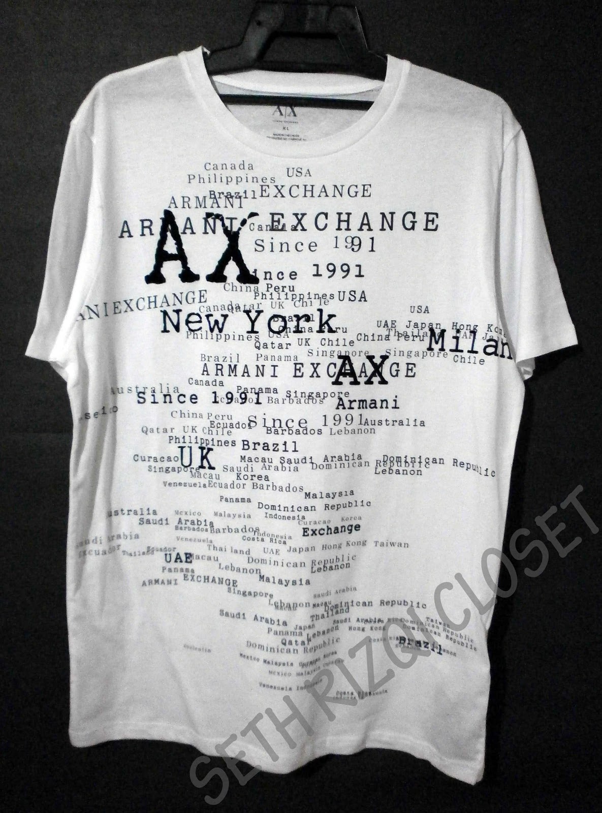 armani exchange t shirt price