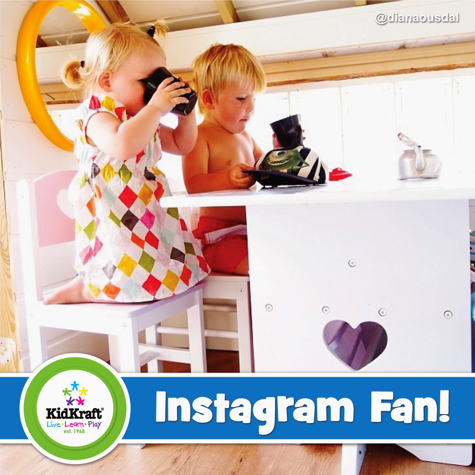 KidKraft Toys & Furniture Instagram Fan! Heart Table & 2Chair Set