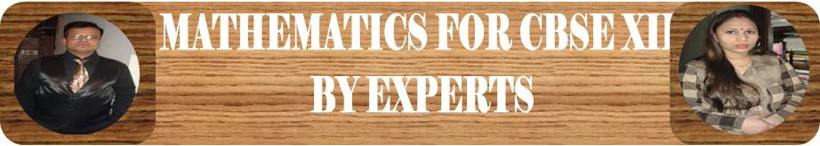 MATHEMATICS FOR CBSE XII BY EXPERTS