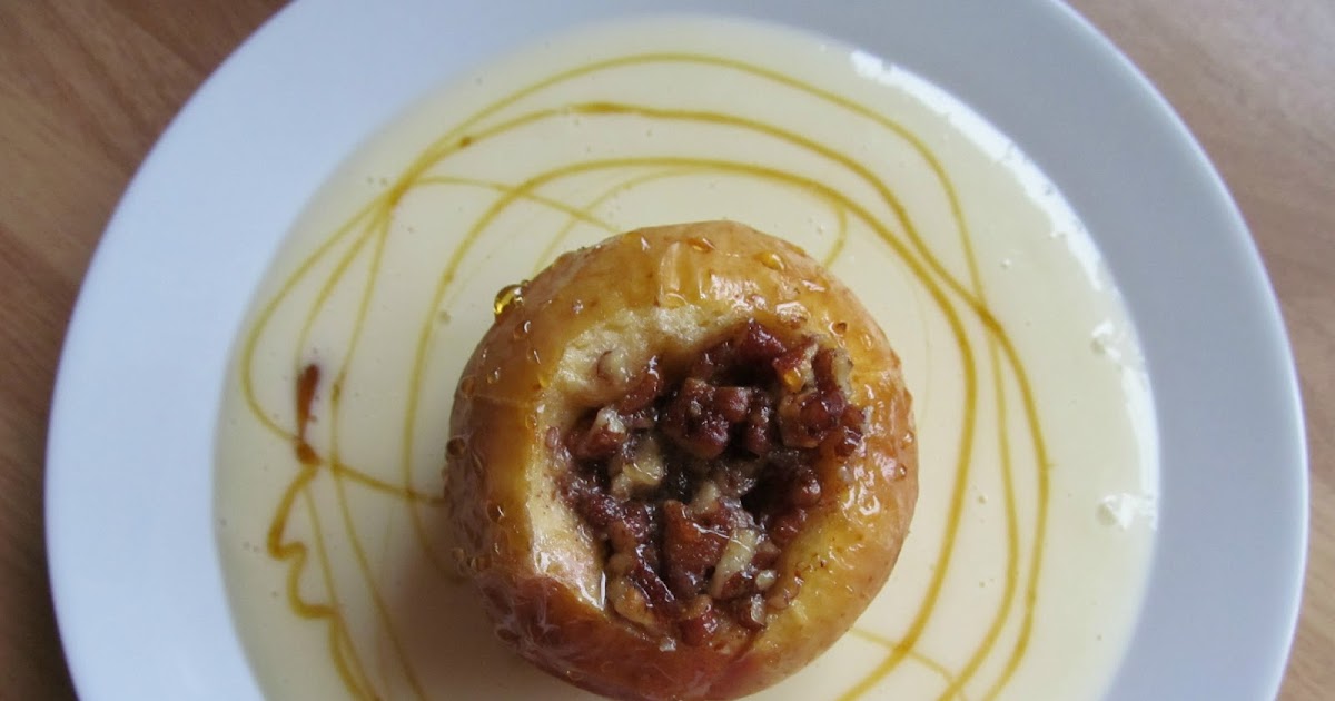 Good Food, Shared Pecan and Maple Syrup Baked Apples
