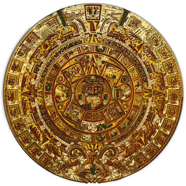 Sacred Symbols 3D: Aztec version of Mayan Calendar