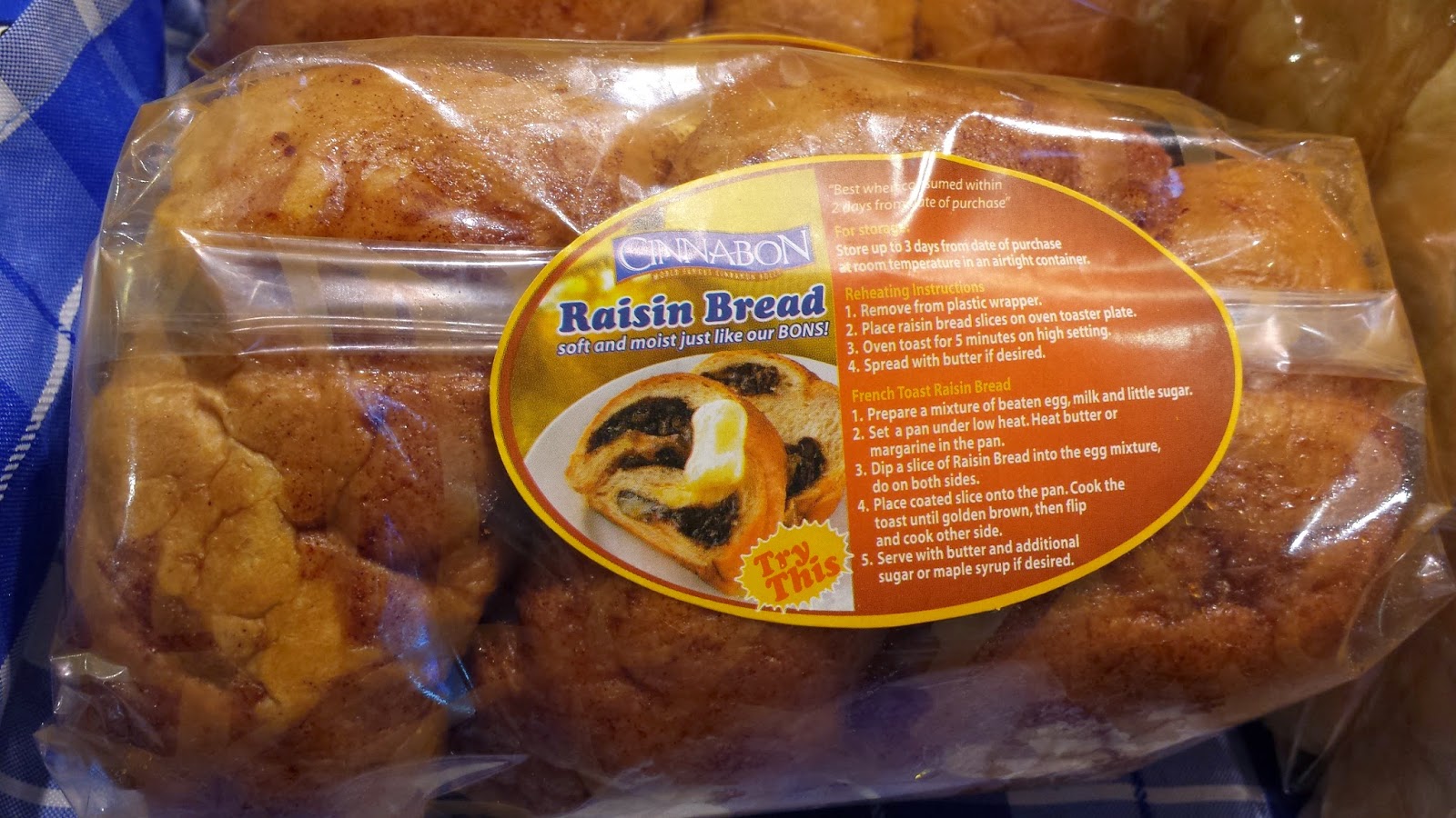 Raisin Bread Occasions of JOY