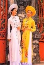 Pakaian tradisional vietnam yang dipakai pada acara pesta adalah