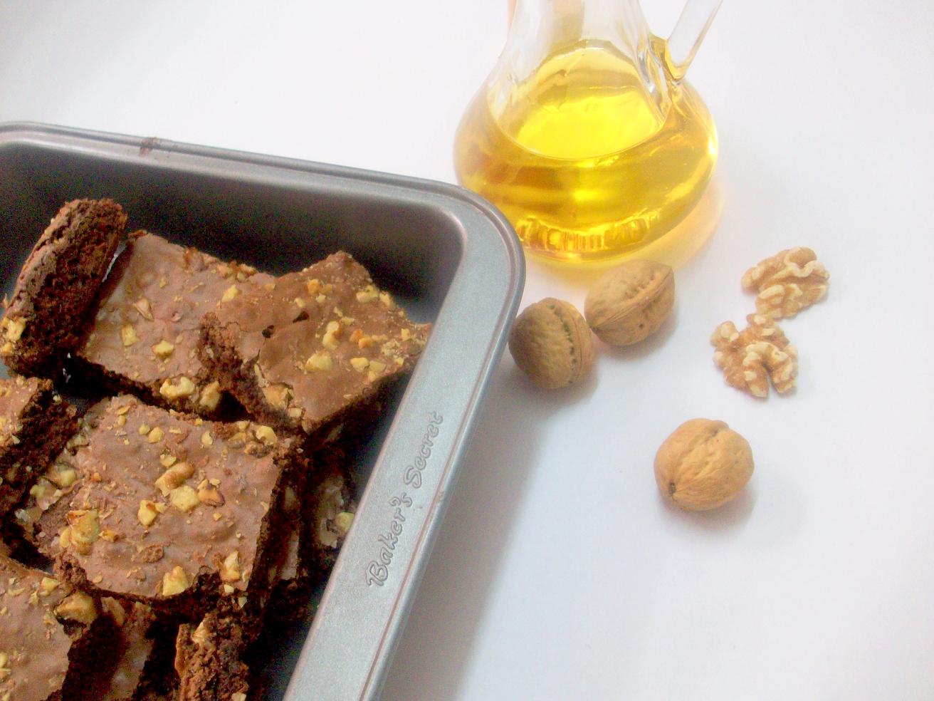 Cakes & More Olive Oil Walnut Brownies