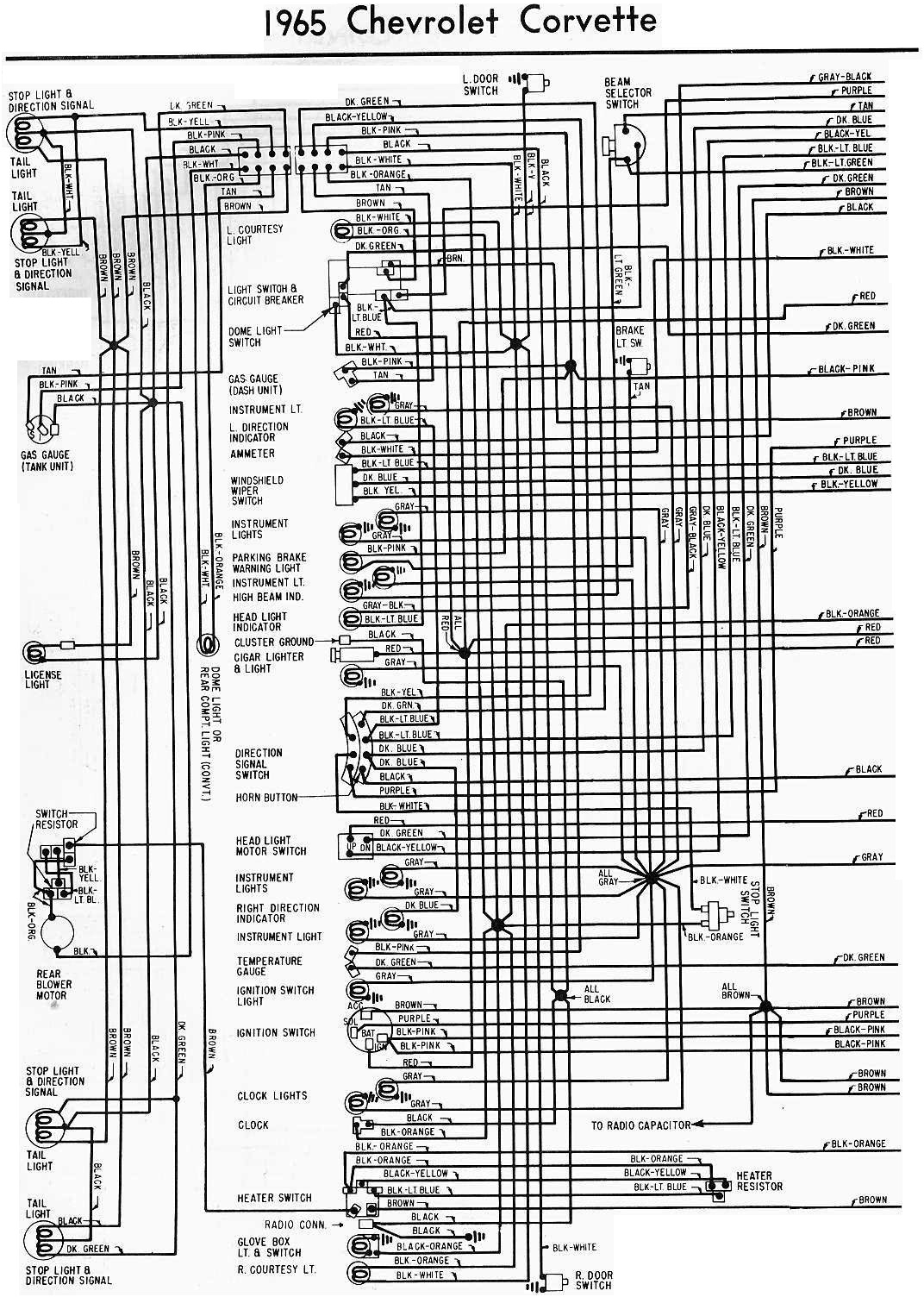 1965 Chevrolet Corvette Wiring Diagram | All about Wiring Diagrams