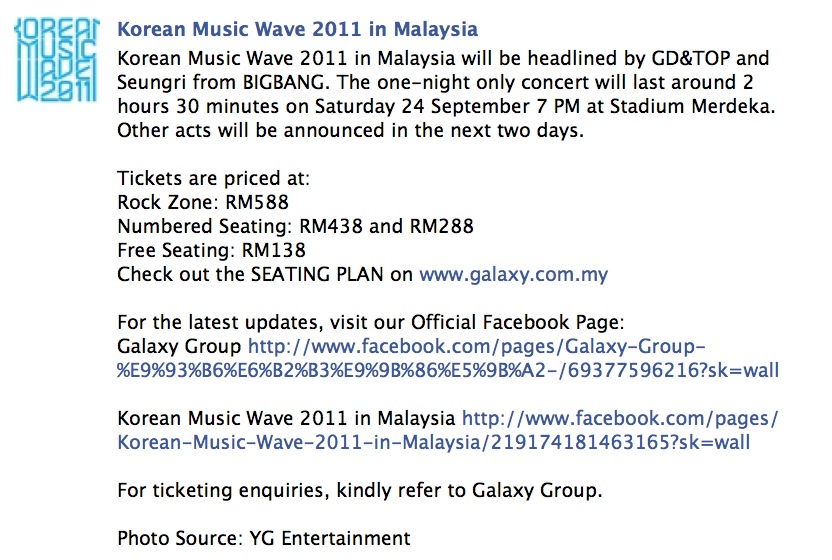 [Info] GD&TOP y Seungri asistirán al Korean Music Wave 2011 en Malasia  Picture+1