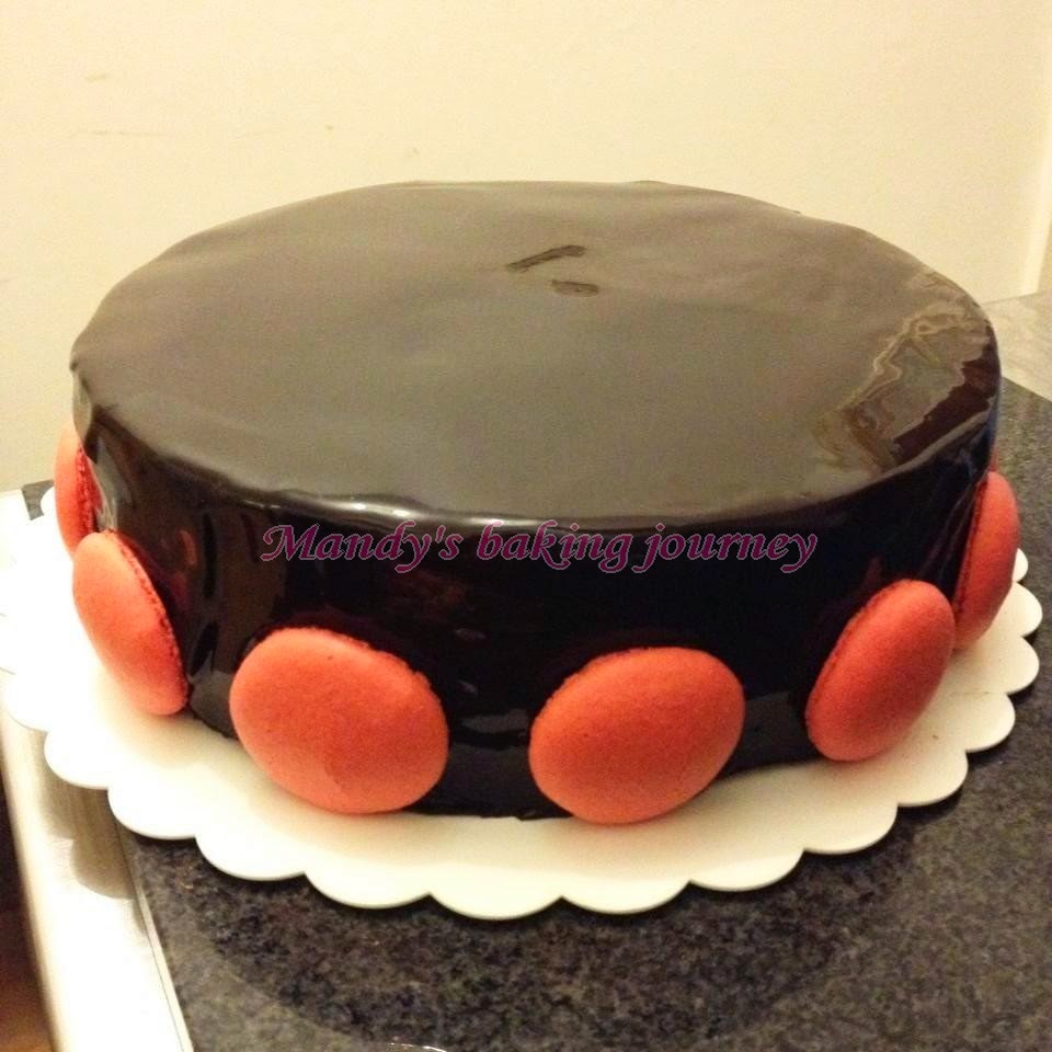 Mandy's baking journey Chocolate lacquer glaze (mirror glaze)
