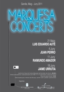 Cartell Marquesa Concerts 2011