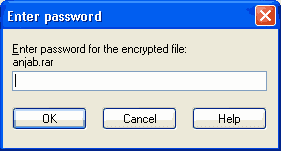 rar dengan password