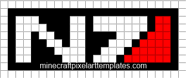 Minecraft Pixel Art Templates Mass Effect N7 Logo